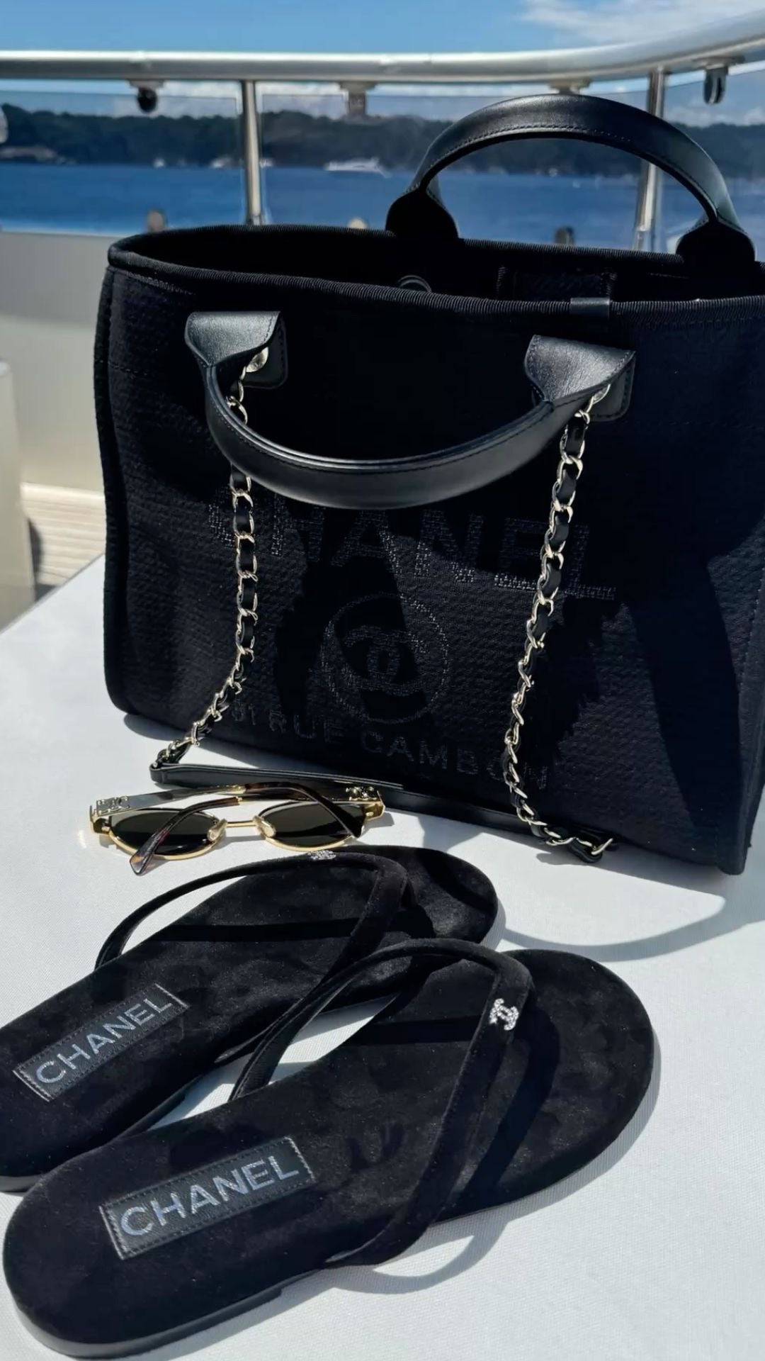 CHNL BLACK SET (Bag + Shoes)